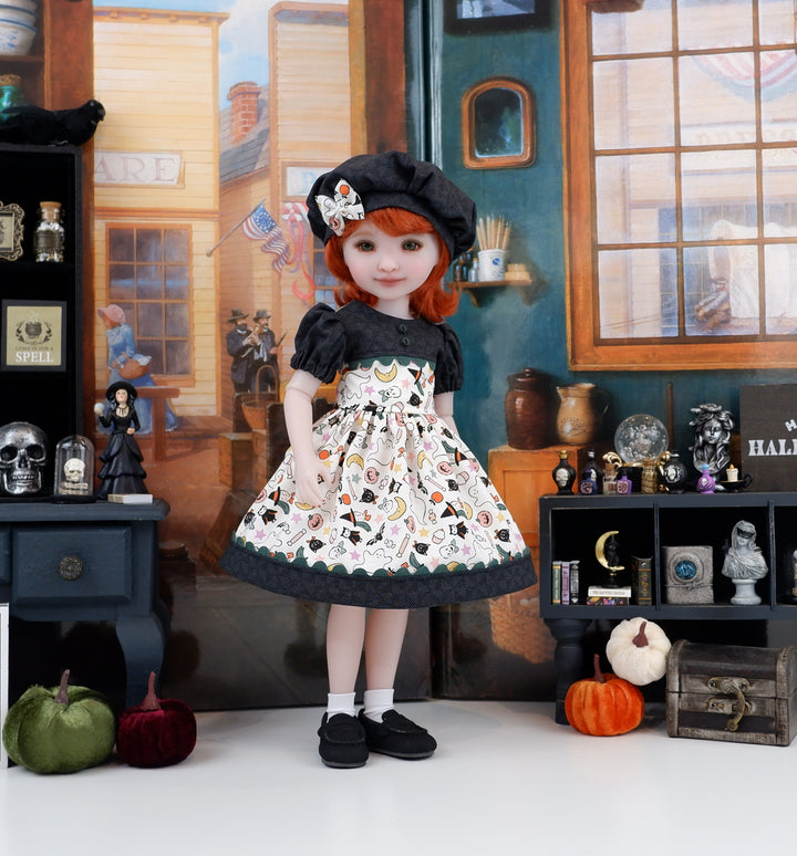 Halloween Things - dress and loafers for Ruby Red Fashion Friends doll