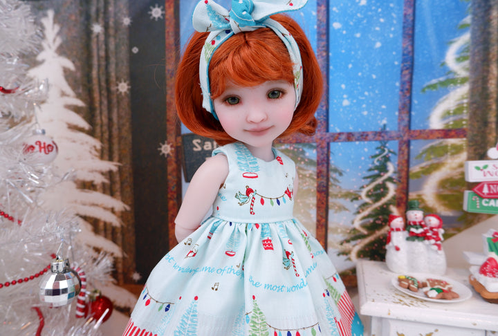 Hanging Lights - dress with boots for Ruby Red Fashion Friends doll