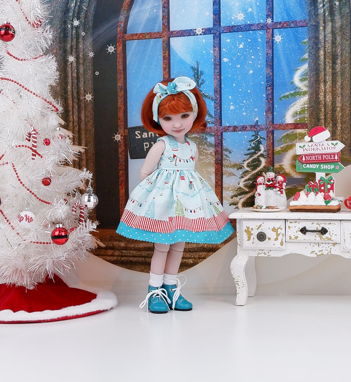 Hanging Lights - dress with boots for Ruby Red Fashion Friends doll