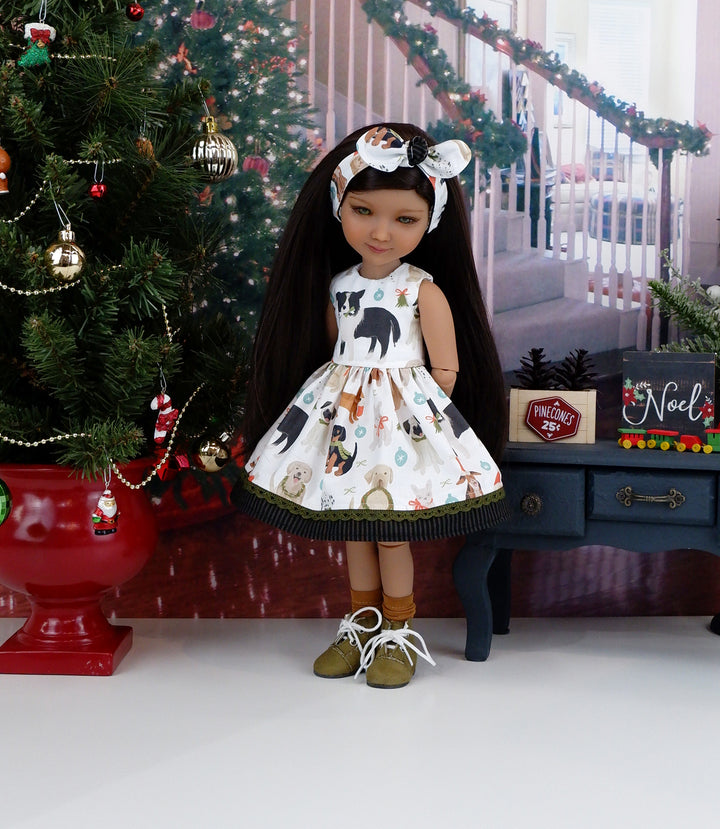 Happy Howlidays - dress with boots for Ruby Red Fashion Friends doll