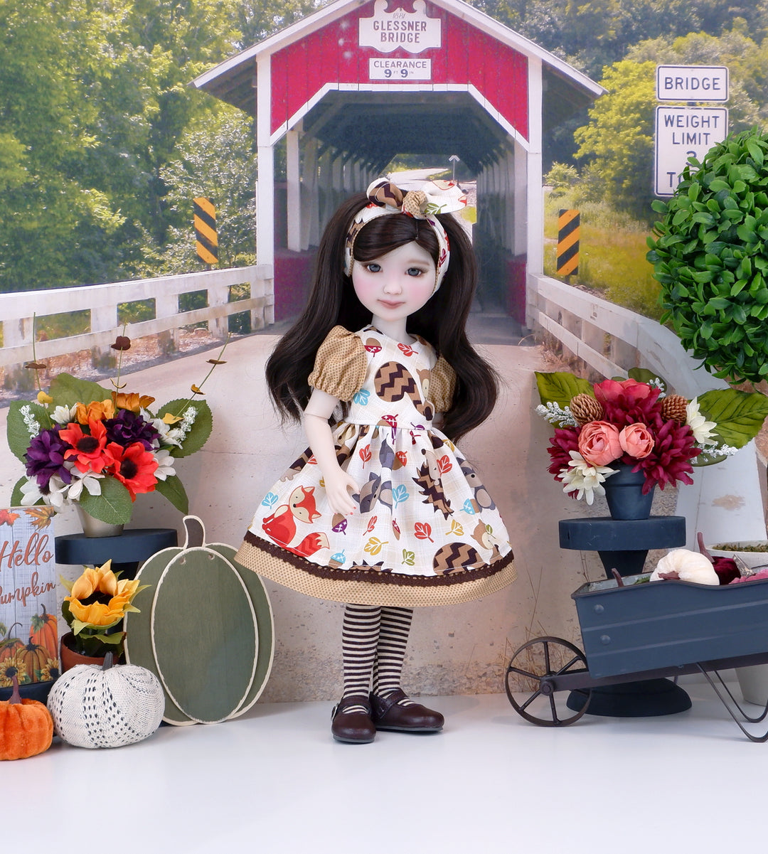 Harvest Critters - dress and shoes for Ruby Red Fashion Friends doll