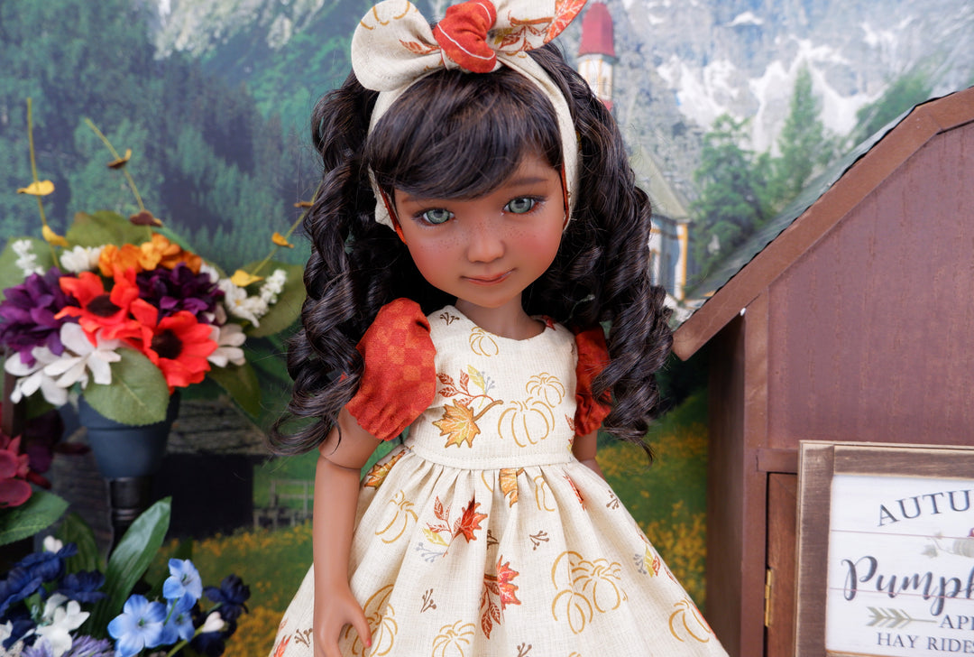 Harvest Gold - dress and boots for Ruby Red Fashion Friends doll