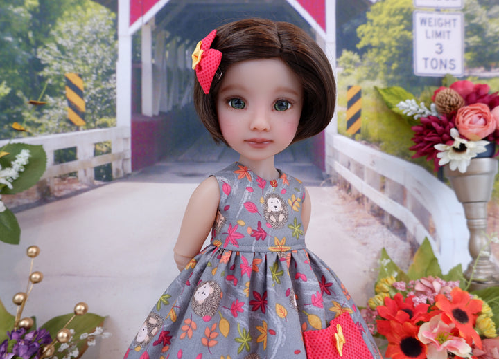 Harvest Hedgehog - dress with boots for Ruby Red Fashion Friends doll