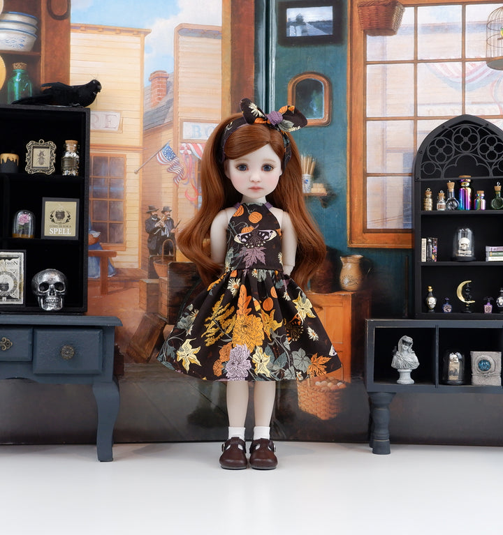 Harvest Moth - dress and shoes for Ruby Red Fashion Friends doll