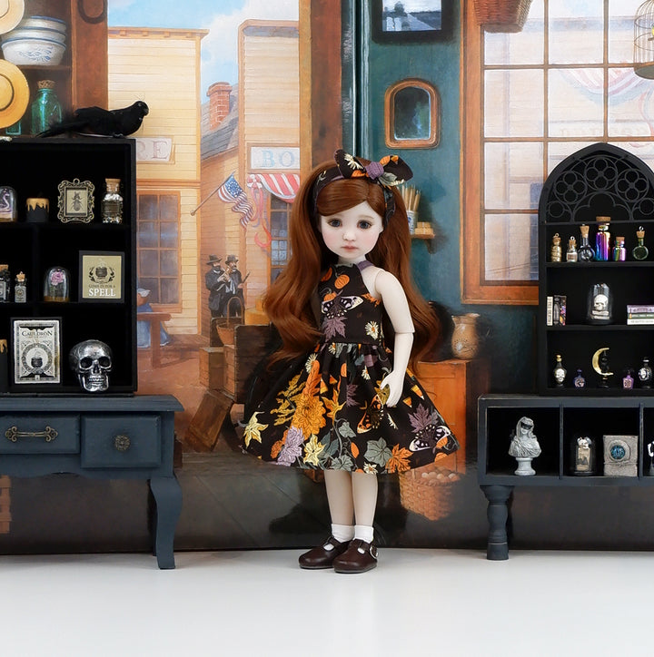 Harvest Moth - dress and shoes for Ruby Red Fashion Friends doll