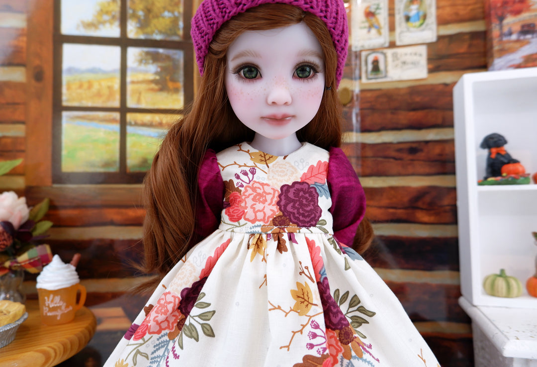 Harvest Mum - dress with boots for Ruby Red Fashion Friends doll