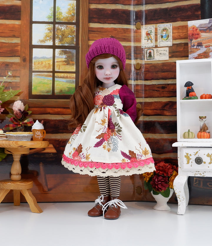 Harvest Mum - dress with boots for Ruby Red Fashion Friends doll