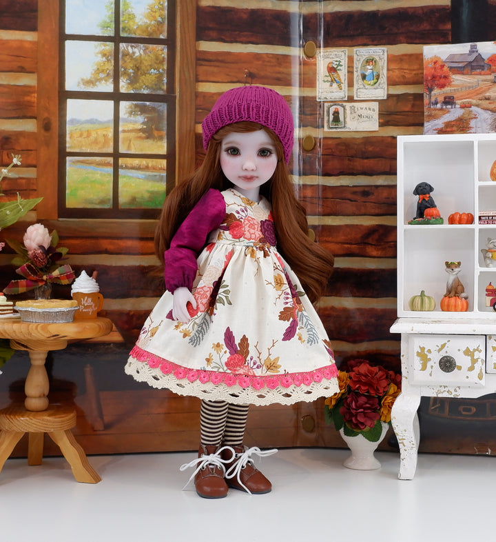 Harvest Mum - dress with boots for Ruby Red Fashion Friends doll