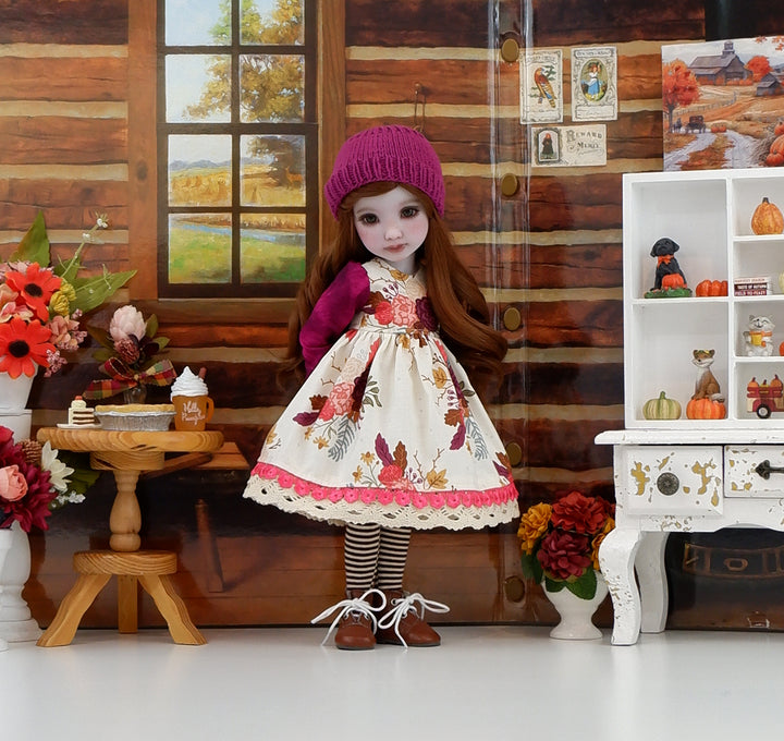 Harvest Mum - dress with boots for Ruby Red Fashion Friends doll