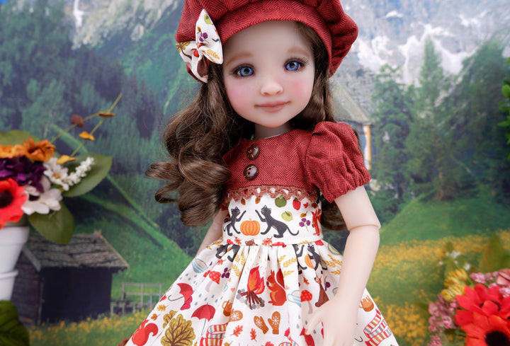 Harvest Season - dress and shoes for Ruby Red Fashion Friends doll