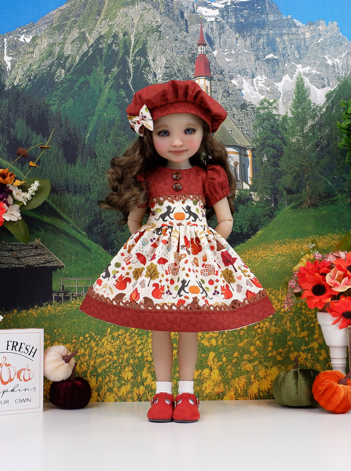 Harvest Season - dress and shoes for Ruby Red Fashion Friends doll