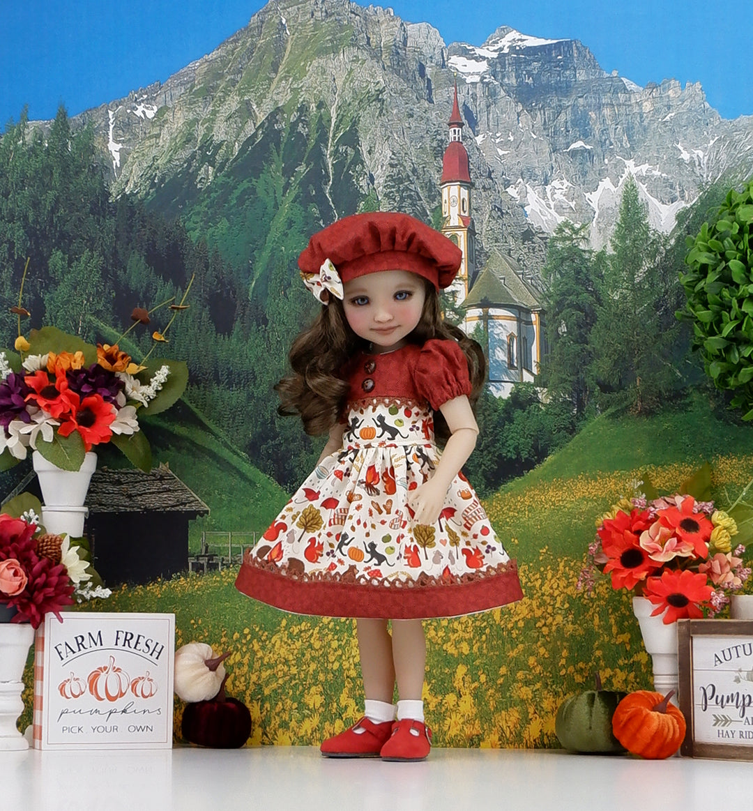 Harvest Season - dress and shoes for Ruby Red Fashion Friends doll