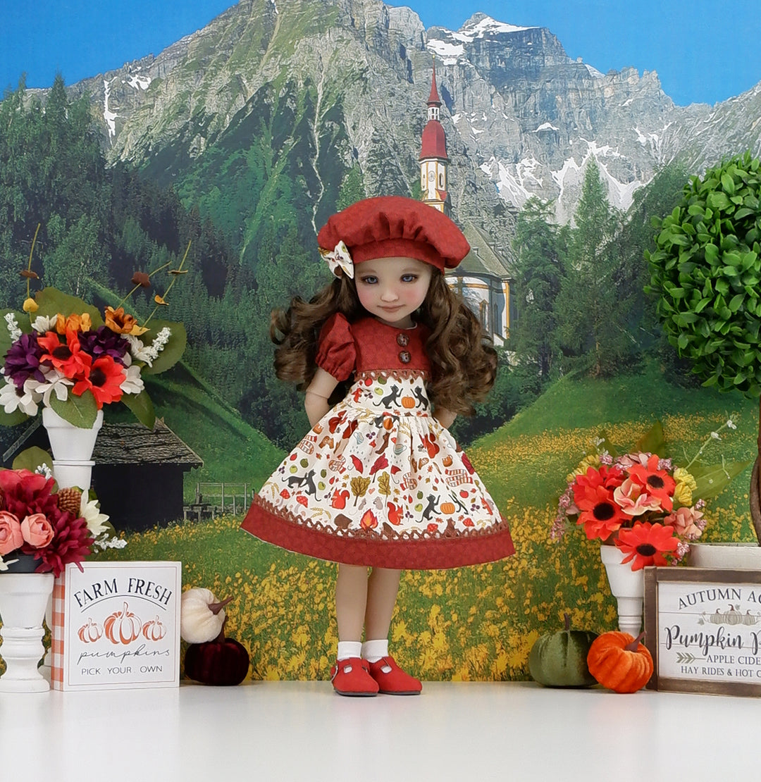 Harvest Season - dress and shoes for Ruby Red Fashion Friends doll