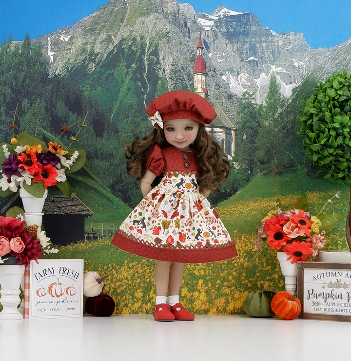 Harvest Season - dress and shoes for Ruby Red Fashion Friends doll
