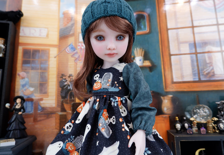 Haunted Cemetery - dress with boots for Ruby Red Fashion Friends doll
