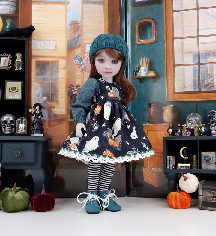 Haunted Cemetery - dress with boots for Ruby Red Fashion Friends doll