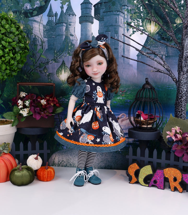 Haunted Graveyard - dress and boots for Ruby Red Fashion Friends doll