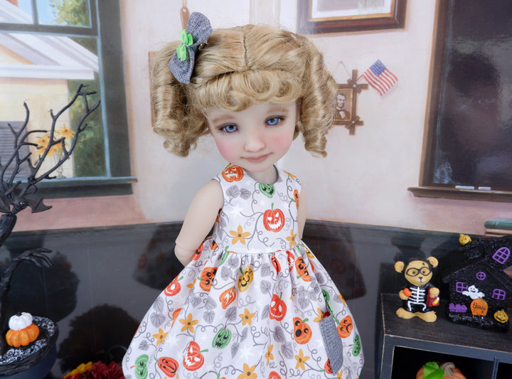 Haunted Pumpkin Patch - dress with boots for Ruby Red Fashion Friends doll