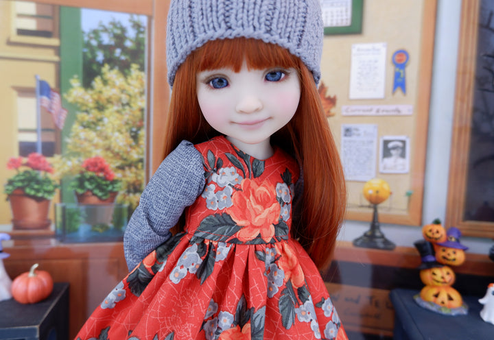 Haunting Garden - dress ensemble with boots for Ruby Red Fashion Friends doll