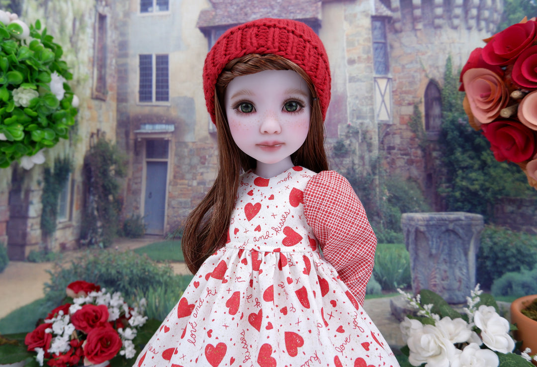 Heartfelt - dress ensemble with boots for Ruby Red Fashion Friends doll