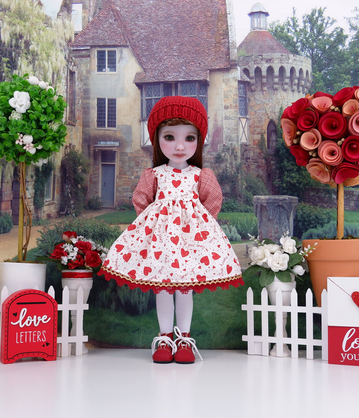 Heartfelt - dress ensemble with boots for Ruby Red Fashion Friends doll