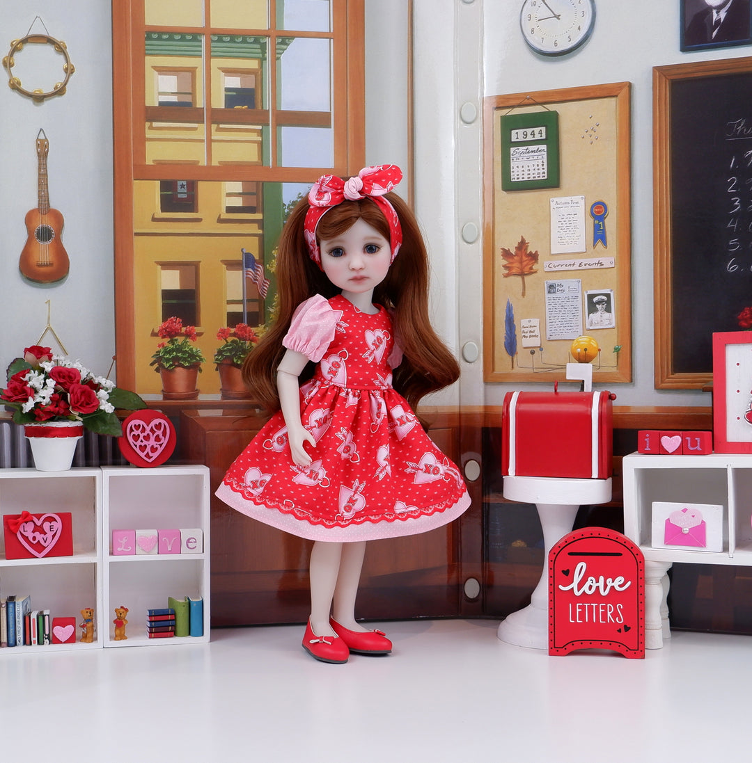 Heartthrob - dress and shoes for Ruby Red Fashion Friends doll
