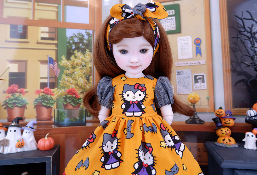 Hello Kitty Vampire - dress and shoes for Ruby Red Fashion Friends doll