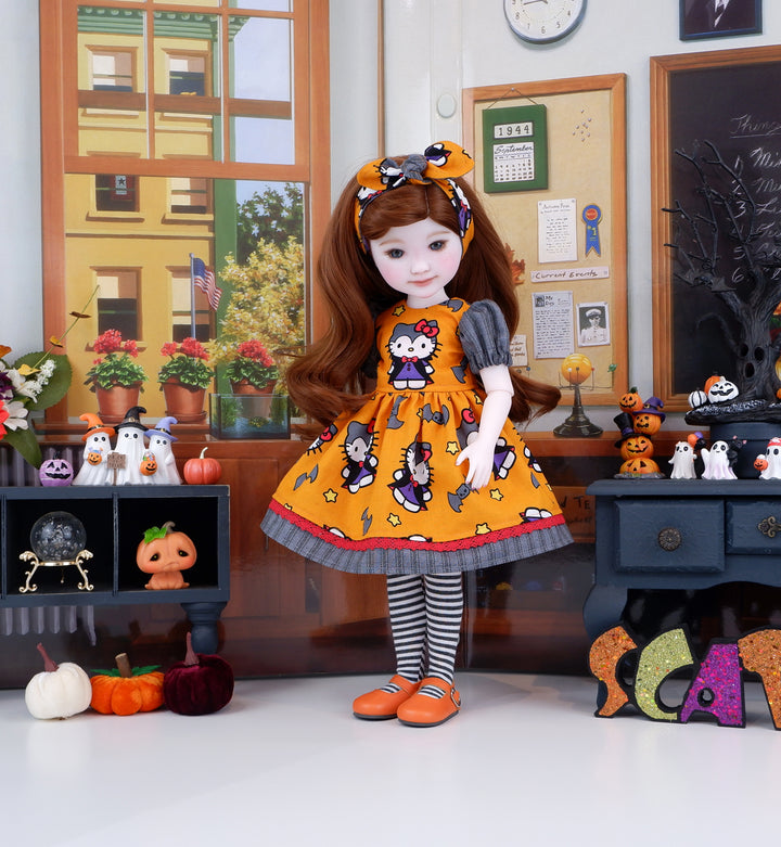 Hello Kitty Vampire - dress and shoes for Ruby Red Fashion Friends doll