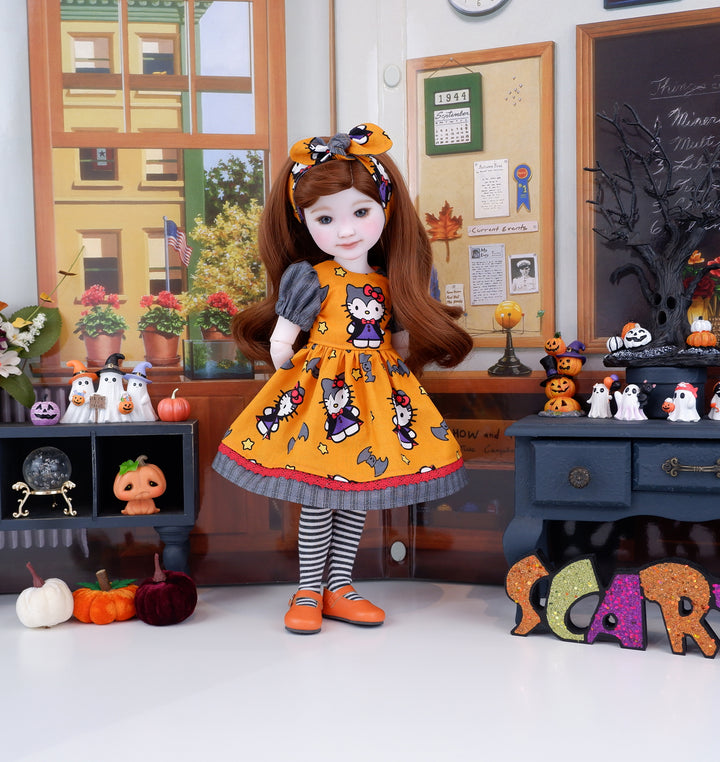 Hello Kitty Vampire - dress and shoes for Ruby Red Fashion Friends doll