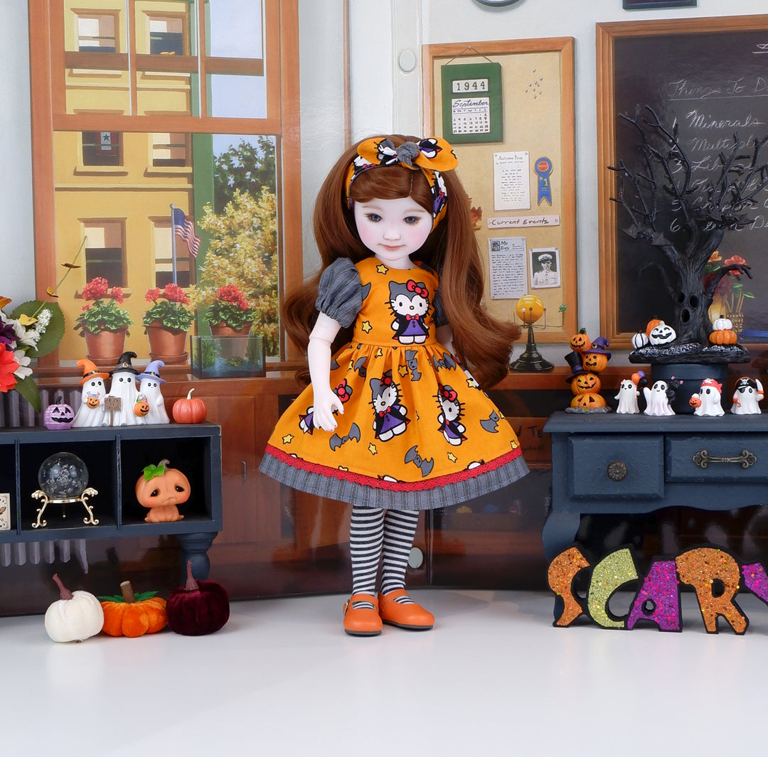 Hello Kitty Vampire - dress and shoes for Ruby Red Fashion Friends doll