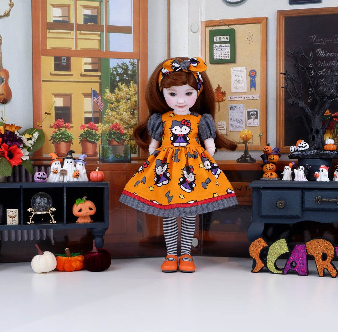 Hello Kitty Vampire - dress and shoes for Ruby Red Fashion Friends doll