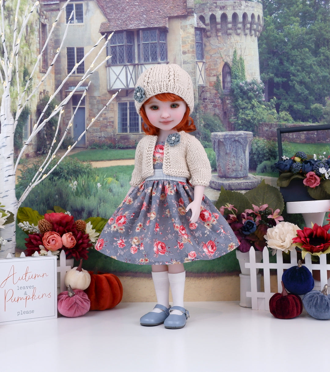 Heritage Rose - dress and sweater with shoes for Ruby Red Fashion Friends doll