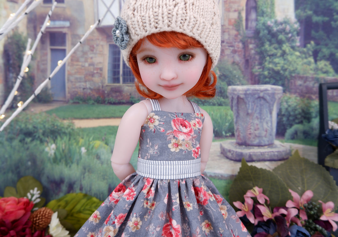 Heritage Rose - dress and sweater with shoes for Ruby Red Fashion Friends doll