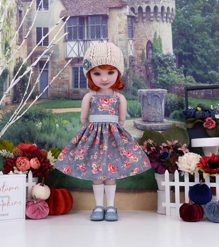Heritage Rose - dress and sweater with shoes for Ruby Red Fashion Friends doll