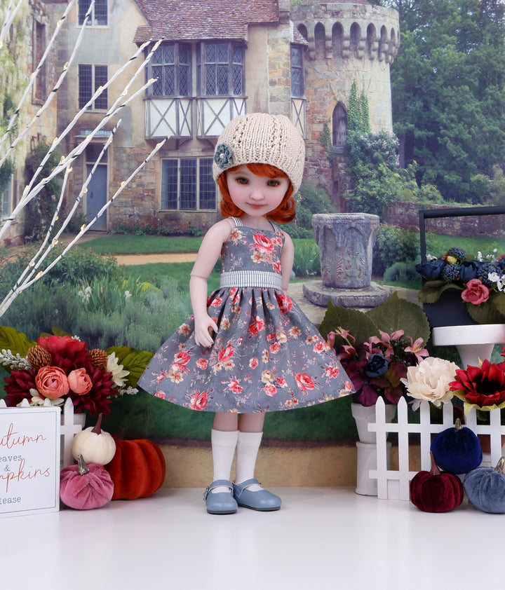Heritage Rose - dress and sweater with shoes for Ruby Red Fashion Friends doll