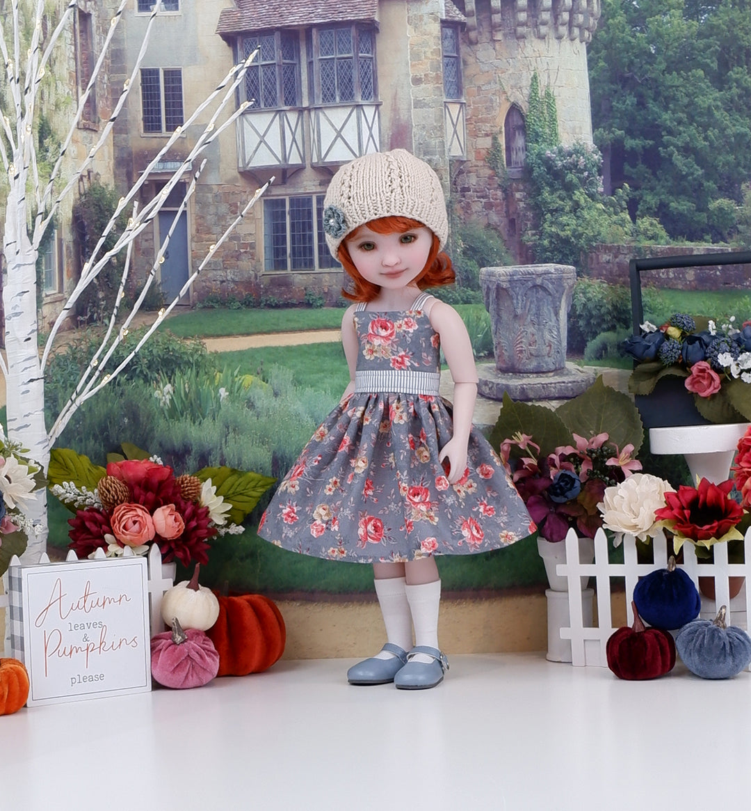 Heritage Rose - dress and sweater with shoes for Ruby Red Fashion Friends doll