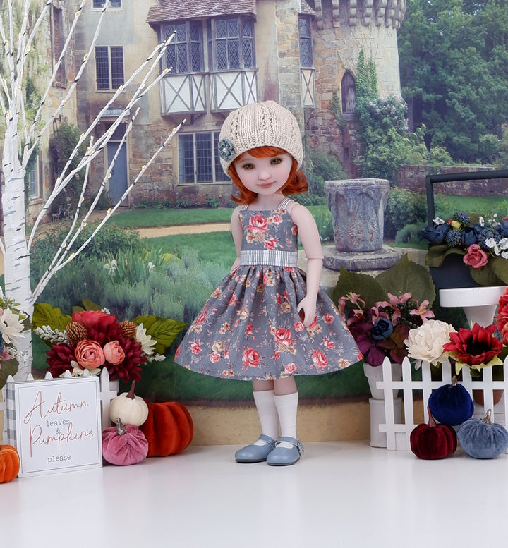 Heritage Rose - dress and sweater with shoes for Ruby Red Fashion Friends doll