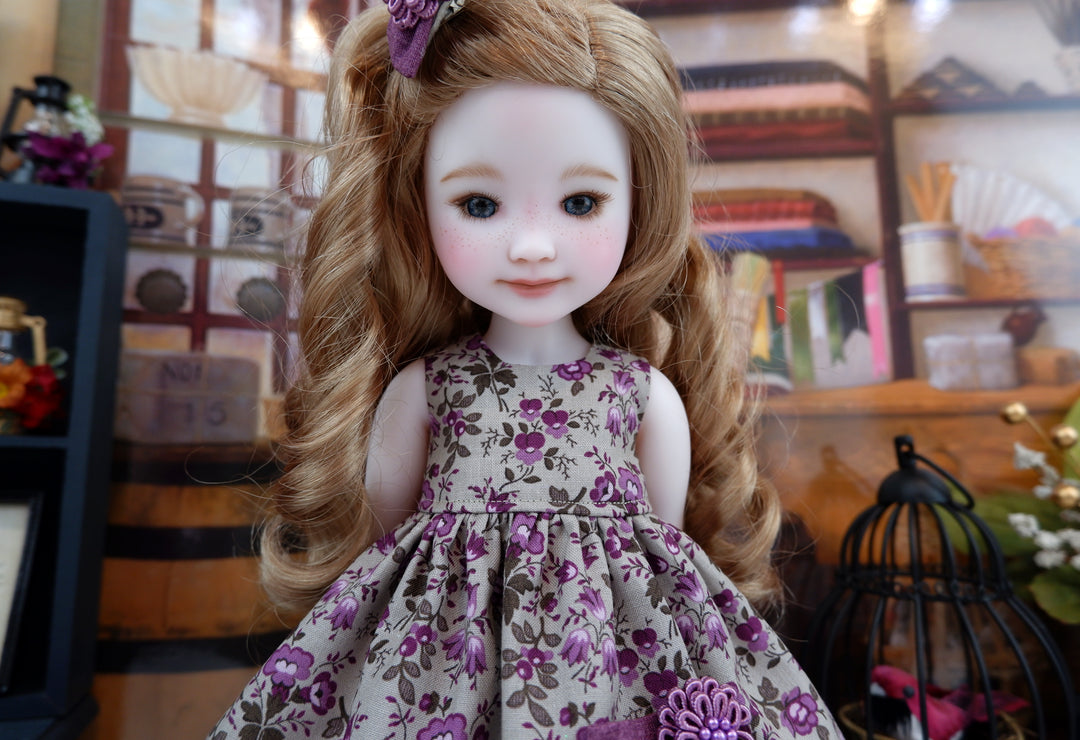 Heritage Violets - dress, sweater &amp; boots for Ruby Red Fashion Friends doll
