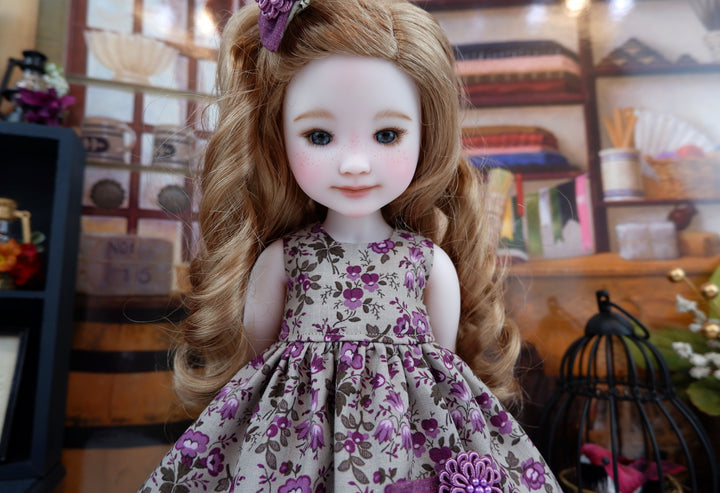 Heritage Violets - dress, sweater &amp; boots for Ruby Red Fashion Friends doll
