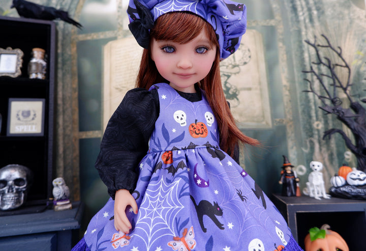Hocus Pocus - dress & pinafore with boots for Ruby Red Fashion Friends doll