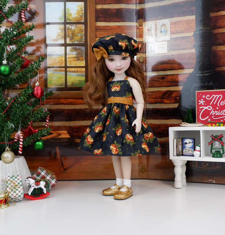 Holiday Belle - dress with shoes for Ruby Red Fashion Friends doll