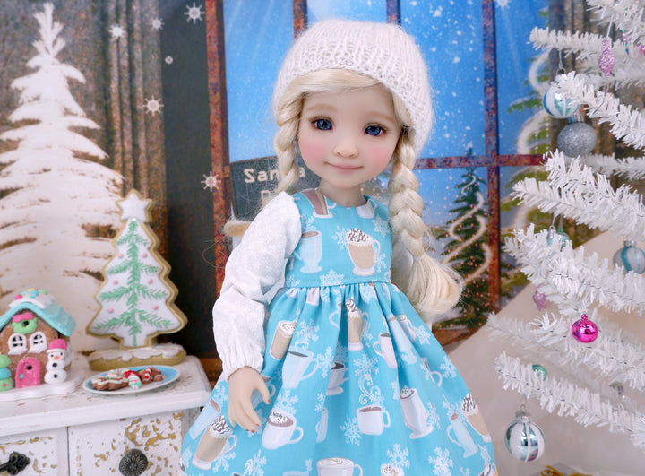 Holiday Hazelnut - dress ensemble with boots for Ruby Red Fashion Friends doll