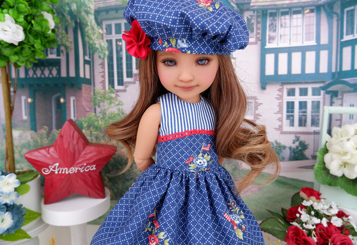 Hometown Flag - dress and shoes for Ruby Red Fashion Friends doll