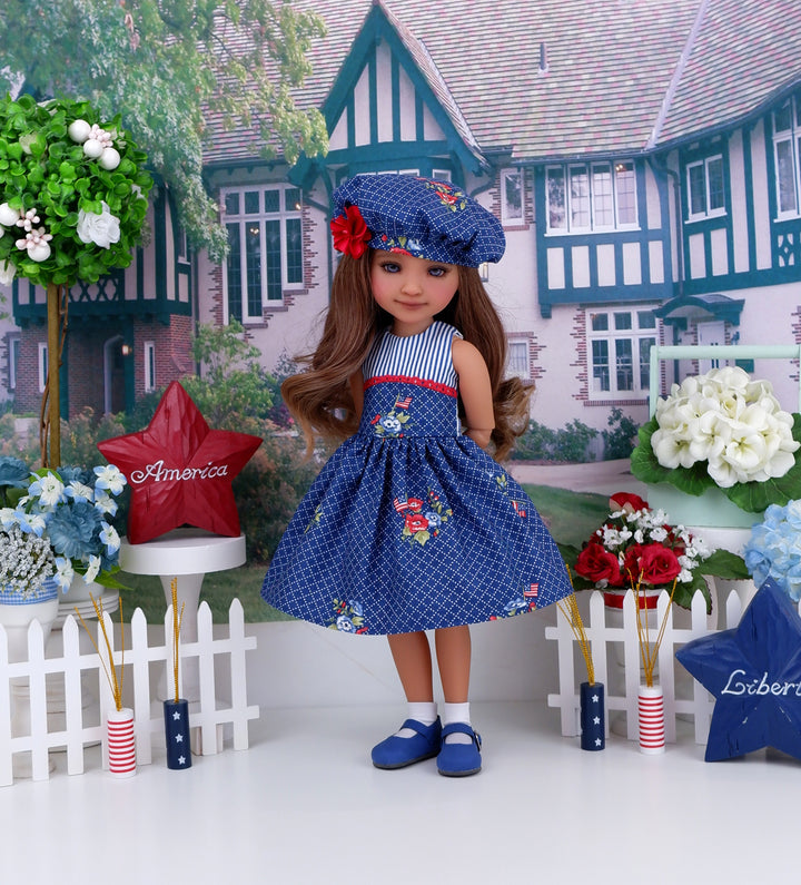Hometown Flag - dress and shoes for Ruby Red Fashion Friends doll