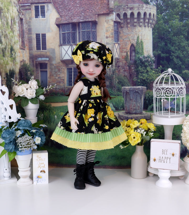 Honey Bee - dress with boots for Ruby Red Fashion Friends doll