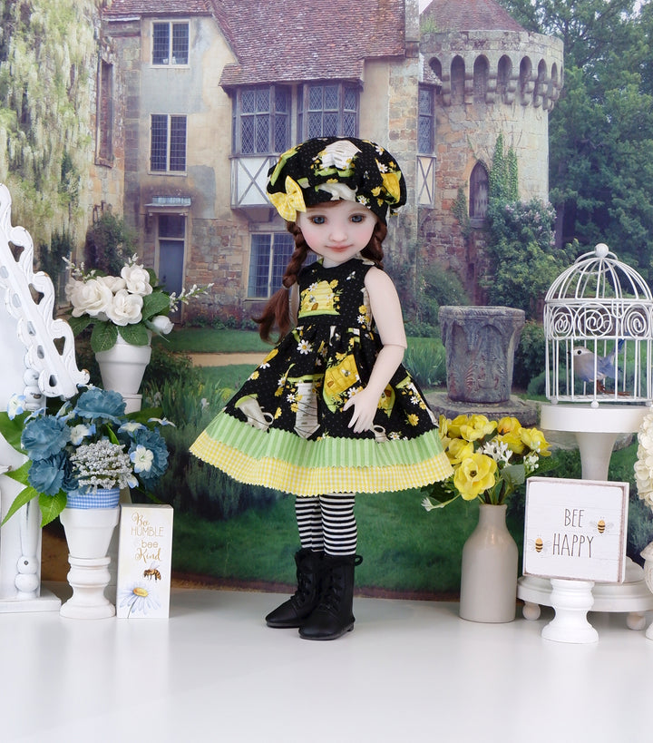 Honey Bee - dress with boots for Ruby Red Fashion Friends doll