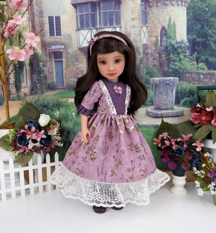 Hummingbird Thistle - dress with boots for Ruby Red Fashion Friends doll