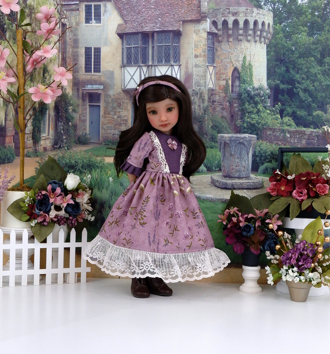 Hummingbird Thistle - dress with boots for Ruby Red Fashion Friends do Cottontail Doll Designs Hummingbird Thistle - dress with boots for Ruby Red Fashion Friends do Cottontail Doll Designs