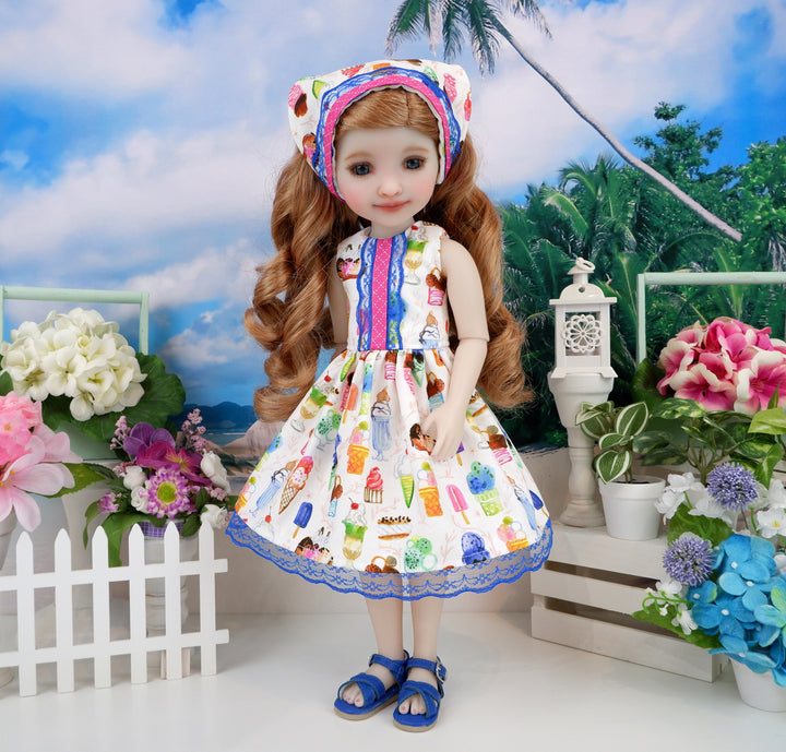 Ice Cream Dream - dress with sandals for Ruby Red Fashion Friends doll