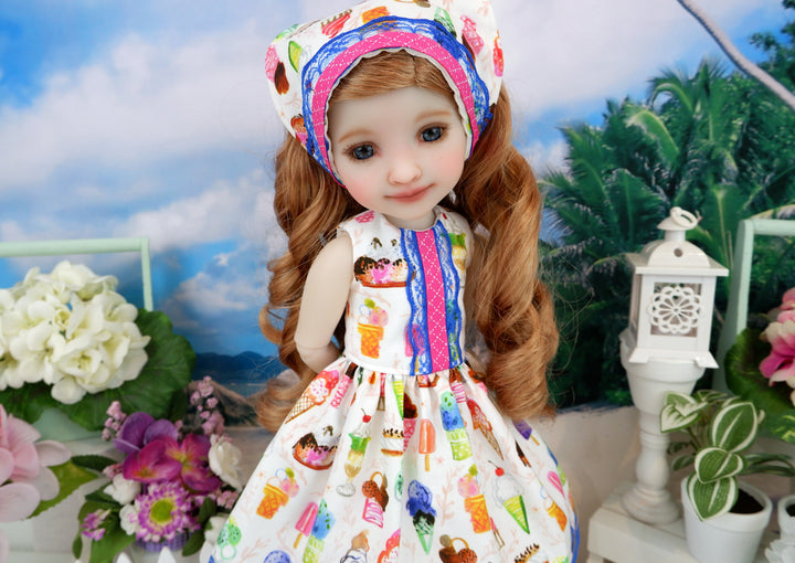 Ice Cream Dream - dress with sandals for Ruby Red Fashion Friends doll